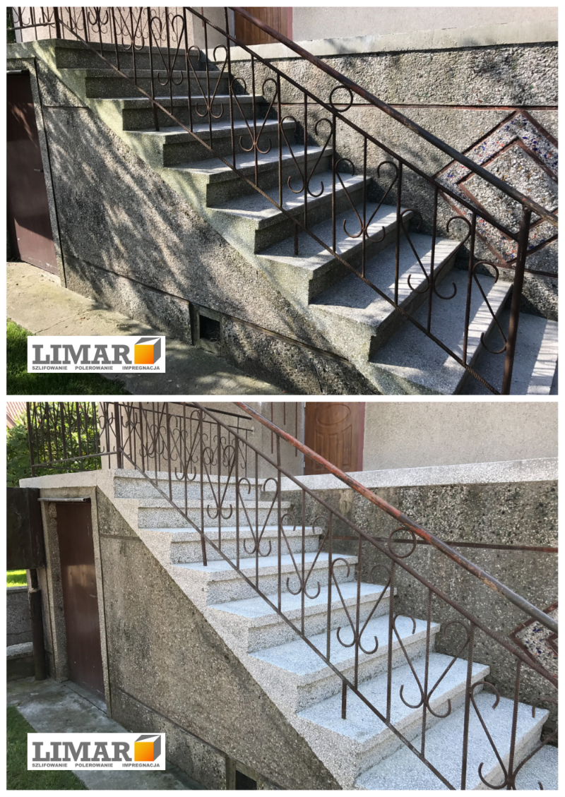 Renowacja zewnętrznych schodów lastrykowych